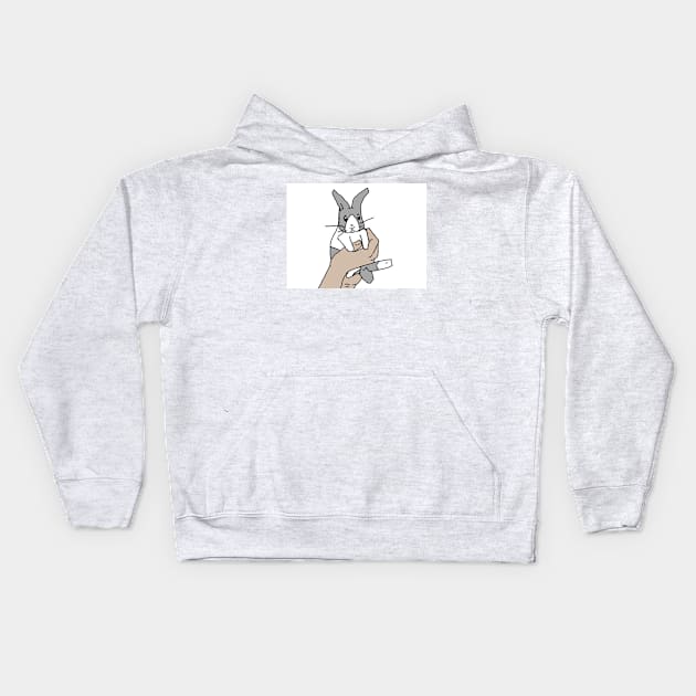 Rabbit Kids Hoodie by Noamdelf06